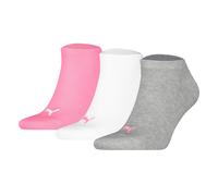 Puma Calzini Unisex, Confezione Da 3 - Sneaker Plain 3P, Logo, Monocromatico