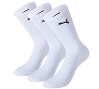 PUMA Calzini unisex Crew 3p SocksHosiery, bianco, 43-46