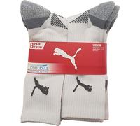 PUMA Calzino da uomo Crew Moisture Control, 8 conteggio, calzino misura 40-43, scarpa taglia 6-12, grigio