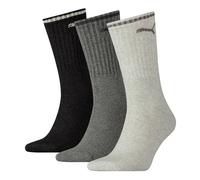PUMA Crew, Calzini Unisex - Adulto, Anthracite/Grey 946, 35-38 (Pacco da 3)