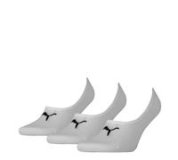 PUMA Unisex Footie Socks (3 Pair Pack) 42 White