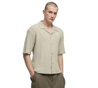 PUMA Camicia a Manica Corta Wardrobe Essentials Beige da Uomo L