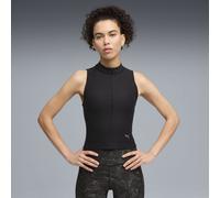 PUMA Canotta con zip CLOUDSPUN da donna, Abbigliamento, Nero, L L