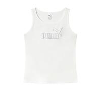 Puma Canotta Essential Rhinestone Logo Tank da bambina White