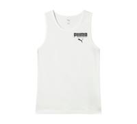 Puma Canotta Essentials Graphic Tank Smanicata in cotone da uomo White