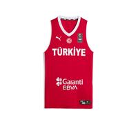 PUMA Canotta ufficiale squadra di basket turca, Accessori, Rosso, XXL XXL