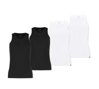 Puma Canotta Uomo, 4er Pacco - Base, Canottiera, Girocollo,Singolo Jersey,E