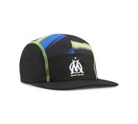 PUMA Cappellino a 5 pannelli Olympique de Marseille FASTER, Accessori, Nero/Bianco, Adult Adult