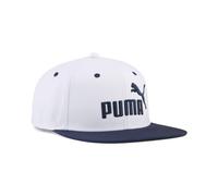 PUMA Cappellino a tesa piatta con logo Essentials N.1, Accessori, Bianco, OSFA OSFA