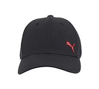 PUMA Cappuccio Elasticizzato Cappellino da Baseball, Nero/Piccolo Rosso, X-Large Uomo
