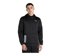 PUMA Felpa con Cappuccio Train all Day Pwrfleece, Sudore Uomo, Black, L