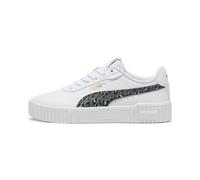 PUMA Carina 2.0 Animal Update Youth Sneakers, Scarpe, Bianco/Mineral Grigio/Oro, 36 36