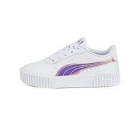 PUMA Carina 2.0 Holo PS, Scarpe da ginnastica, Bambine e ragazze, Puma White/Puma Silver, 33 EU