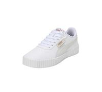 PUMA Carina 2.0 Logossessione, Scarpe da Ginnastica Donna, Bianco Oro, 39 EU
