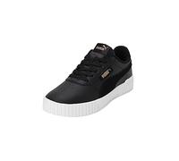PUMA Carina 2.0 Logossessione, Scarpe da Ginnastica Donna, Nero Oro Bianca, 40 EU