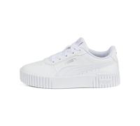 PUMA Carina 2.0 PS - Scarpe da ginnastica Ragazze, PUMA WHITE-PUMA WHITE-PUMA SILVER,