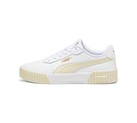 PUMA Carina 2.0, Scarpe da Ginnastica Donna, Puma White Sugared Almond Puma Gold, 39 EU