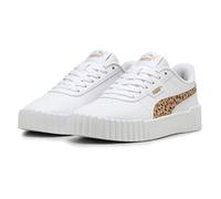PUMA Carina 3.0 Animal JR, Scarpe da Ginnastica, White-Light Sand Gold, 36 EU