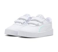 PUMA Carina 3.0 Holo 2.0 V Inf, Sneaker Bimba 0-24, White Silver-Mauve Mist, 25.5 EU
