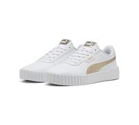 PUMA Carina 3.0 Metallic Whisper Sneaker da Donna, Oro Bianco, 40, Bianco Oro, 41 EU