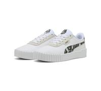 PUMA Carina 3.0 Snake Chic - Scarpe da Ginnastica Femmina, PUMA White-Vapor Gray-PUMA Aged Silver,