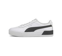 PUMA Carina L, Scarpe da Ginnastica Basse Donna, Puma White Puma Black Puma Silver, 40.5 EU