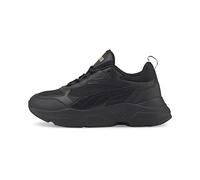 PUMA Cassia Sneakers Damen, Scarpe da Ginnastica Donna, Black-Black-Team Gold, 35.5 EU