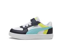PUMA Caven 2.0 Block AC+ PS, Scarpe da Ginnastica, White Safe Lake New Navy, 35 EU