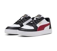 PUMA Caven 2.0 Jr - Sneaker Unisex per Bambini, Puma Black Team Regal Red PUMA Bianco, 4.5 UK
