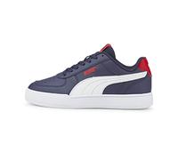 PUMA Caven Jr, Scarpe da Ginnastica, Peacoat White-High Risk Red, 37.5 EU