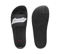PUMA Formula 1® Leadcat 2.0 Logo Slides per adulti, nero bianco, 46 EU