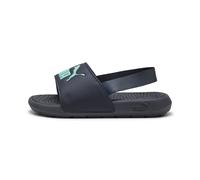 PUMA Ciabatte Cool Cat 2.0 con strappi per bimbi ai primi passi, Scarpe, Navy/Aquatic, 19 19
