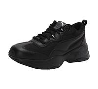 PUMA Cilia Damen Sneaker, Scarpe da Corsa Donna, Black-Silver-Peach Bud, 35.5 EU