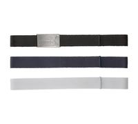 PUMA Cintura da golf da uomo Six Pack Webbing, Accessori, Nero/Bright Bianco, OSFA OSFA