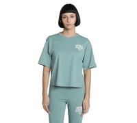 PUMA Class Relaxed Crop Tee, Magliette Unisex - Adulto, Green Moon,