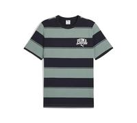 PUMA Class Stripe AOP Tee, Magliette Unisex - Adulto, Green Moon,