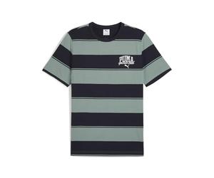 PUMA Class Stripe AOP Tee, Magliette Unisex - Adulto, Green Moon,