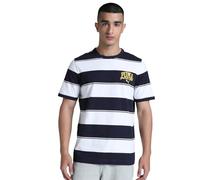 PUMA Class Stripe AOP Tee, Magliette Unisex - Adulto, New Navy,