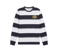 PUMA Class Striped AOP Crew TR, Felpe dell'equipaggio Uomo, New Navy, XXL