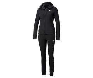 Puma Classic Hooded Sweat Suit Fl Tuta Sportiva Donna, Nero (Black), M