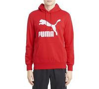 PUMA Classics Logo Hoodie Felpa, Rosso (High Risk Red), S Uomo