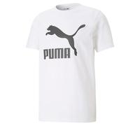 PUMA Classics Logo Tee Maglietta, Bianco White, L Uomo