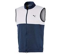 PUMA Cloudspun Warm Up - Pullover da uomo, Uomo, Pullover, 597127, Peacoat-Bright White, M