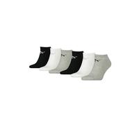 PUMA Clyde Sport - Calzini sportivi unisex, confezione da 6 pezzi, 35-38, 39-42, 43-46, 47-49, colore: Nero/Bianco/Grigio/Blu