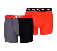 PUMA Colour Block Slip Boxer, Black/Red, 134-140 Ragazzi