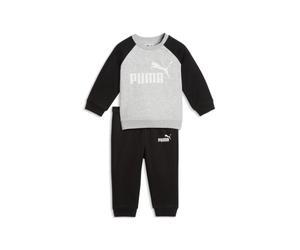 Puma Completo girocollo Minicats Essentials Raglan per bimbi ai primi passi nero