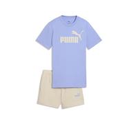 PUMA Completo T-Shirt e Shorts Essentials con Logo No. 1 per Ragazzi 164, Intense Lavender Purple