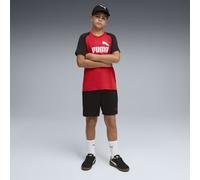 PUMA Completo T-shirt e shorts Essentials Poly con logo No. 1 per ragazzi, Abbigliamento, Rosso, 7-8Y 7-8Y