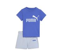 PUMA Completo T-shirt e shorts Minicats Essentials per bimbi ai primi passi, Abbigliamento, Blu, 4-6M 4-6M