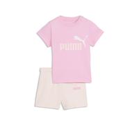 PUMA Completo T-shirt e shorts Minicats Essentials per bimbi ai primi passi, Abbigliamento, Rosa, 6-9M 6-9M